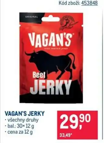 Makro VAGAN'S JERKY nabídka