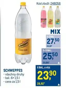 Makro SCHWEPPES nabídka