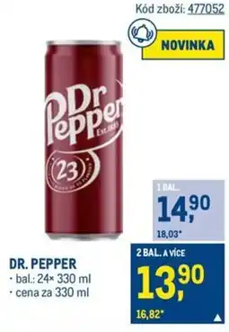 Makro DR. PEPPER nabídka