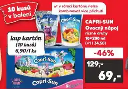 Kaufland CAPRI-SUN Ovocný nápoj nabídka