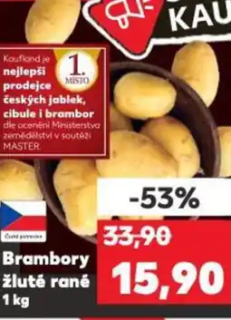 Kaufland Brambory žluté raně nabídka