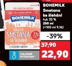 Kaufland BOHEMILK Smetana ke šlehání nabídka