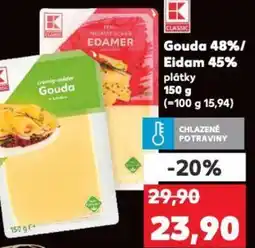 Kaufland Gouda 48%/ Eidam 45% nabídka