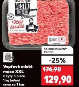 Kaufland Vepřové mleté maso XXL nabídka