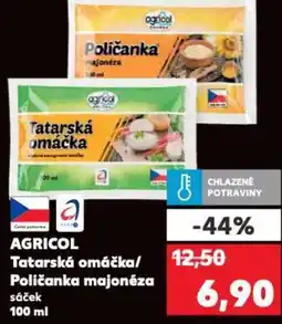 Kaufland AGRICOL Tatarská omáčka/ Poličanka majonéza nabídka