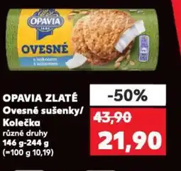 Kaufland OPAVIA ZLATÉ Ovesné sušenky/ Kolečka nabídka