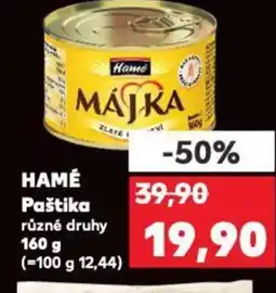 Kaufland HAMÉ Paštika nabídka