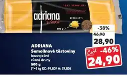 Kaufland ADRIANA Semolinové těstoviny nabídka