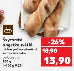 Kaufland Švýcarská bagetka světlá nabídka