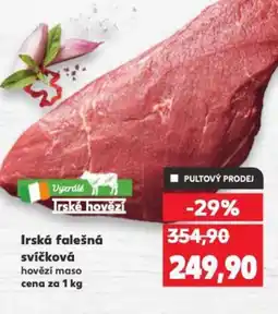 Kaufland Irská falešná svíčková nabídka