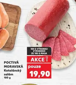 Kaufland POCTIVÁ MORAVSKÁ Katalánský salám nabídka