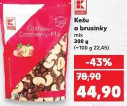 Kaufland Kešu a brusinky nabídka