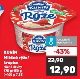 Kaufland KUNIN Mléčná rýže/ krupice nabídka