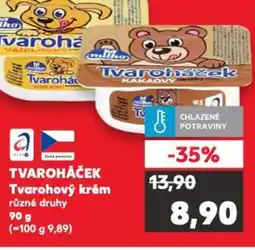 Kaufland TVAROHÁČEK Tvarohový krém nabídka