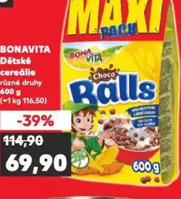 Kaufland BONAVITA Dětské cereálie nabídka