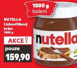 Kaufland NUTELLA Liskooříškový krém nabídka
