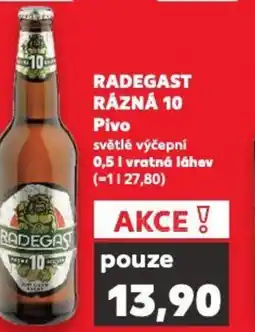 Kaufland RADEGAST RÁZNÁ 10 Pivo 0.5L nabídka