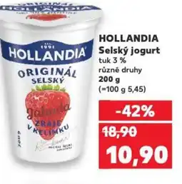 Kaufland HOLLANDIA Selský jogurt nabídka
