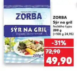 Kaufland ZORBA Sýr na gril nabídka