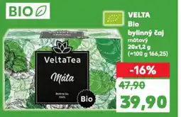 Kaufland VELTA Bio bylinný čaj nabídka