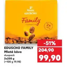 Kaufland EDUSCHO FAMILY Mletá káva nabídka