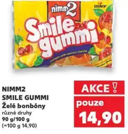 Kaufland NIMM2 SMILE GUMMI Želé bonbóny nabídka
