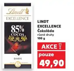 Kaufland LINDT EXCELLENCE Čokoláda nabídka