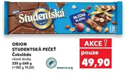 Kaufland ORION STUDENTSKÁ PEČEŤ Čokoláda nabídka