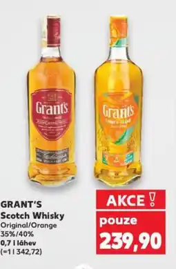 Kaufland GRANT'S Scotch Whisky 0.7L nabídka