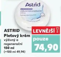 Kaufland ASTRID Pleťový krém nabídka