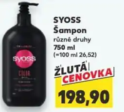 Kaufland SYOSS Šampon nabídka