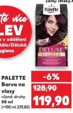 Kaufland PALETTE Barva na vlasy nabídka