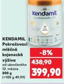 KENDAMIL Pokračovací mléčná kojenecká výživa