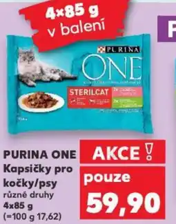 Kaufland PURINA ONE Kapsičky pro kočky/psy nabídka