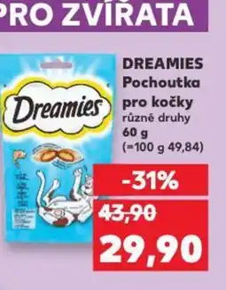 Kaufland DREAMIES Pochoutka pro kočky nabídka