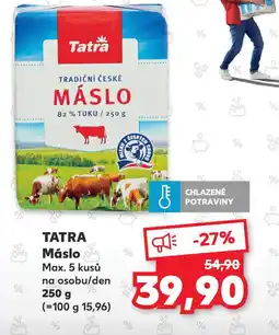 Kaufland TATRA Máslo nabídka