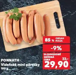 Kaufland PONNATH Vídeňské mini párečky nabídka