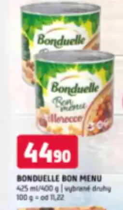 Terno BONDUELLE BON MENU nabídka