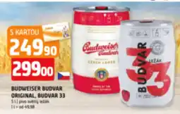 Terno BUDWEISER BUDVAR ORIGINAL, BUDVAR 33 nabídka