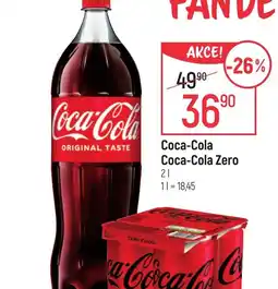 Globus Coca-Cola Coca-Cola Zero 2 l. nabídka