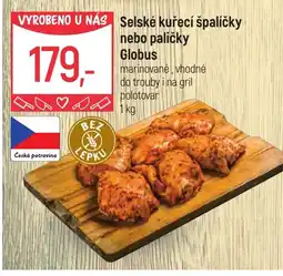 Globus Selské kuřecí špalíčky nebo paličky Globus nabídka