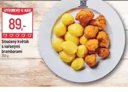 Globus Smažený květák s vařenými bramborami nabídka