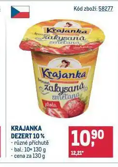 Makro Krajanka dezert nabídka