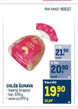 Makro Chléb šumava nabídka