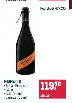Makro Mionetto nabídka