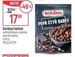 Globus Kotányi koření nabídka