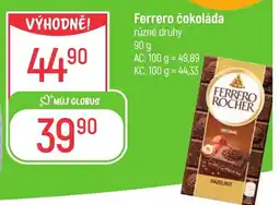 Globus Ferrero čokoláda nabídka