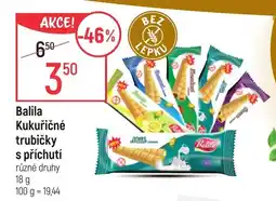 Balila Kukuřičné trubičky s příchutí