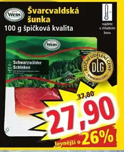 Norma Švarcvaldská šunka 100 g špičková kvalita nabídka