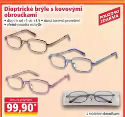 Norma Dioptrické brýle s kovovými obroučkami nabídka